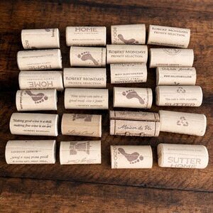 24 Handmade Cork Place Card Holders for Wedding or Dinner Party